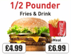 1/2 Pounder Burger